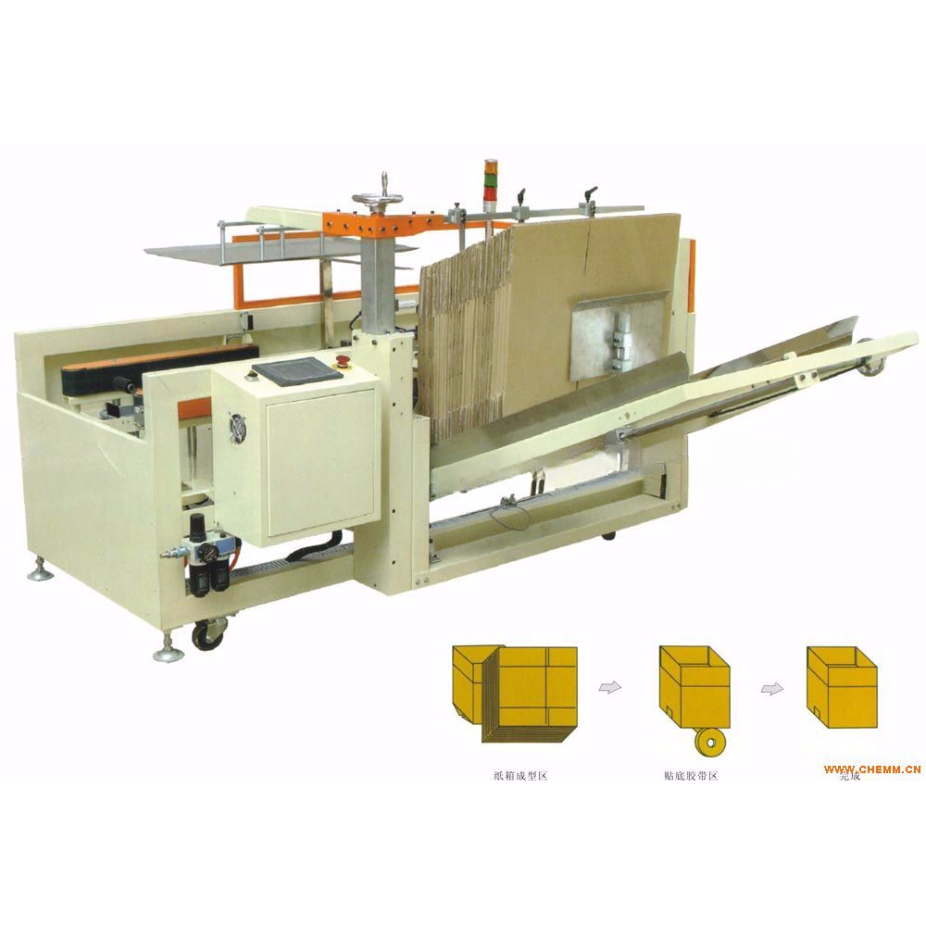 ARL-HN-40 Automatic Carton Bottom Case Erector with Bottom Sealer ...