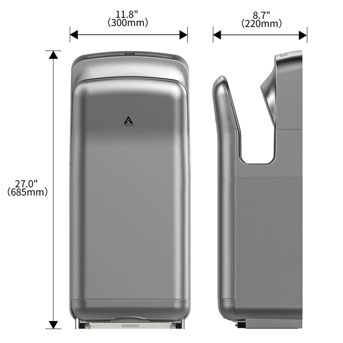 Premium Hand Dryer With LED Timing ARL-AK2005H