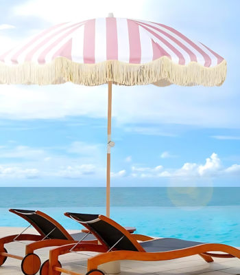 Vintage Luxury Tassel Beach Parasol ARL-OVB060