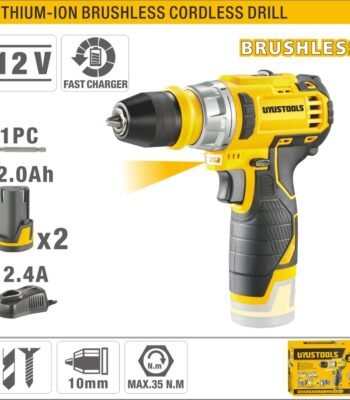 12V Lithium-Ion Brushless Cordless Drill - 35N·m Torque, 19+1 Settings ARL-UY-ITL122