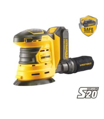 20V Cordless Orbital Sander - Self-Vacuuming with Dust-Proof Pad ARL-UY-ILJ202