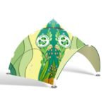 Eco-Friendly 20'x20' RPET Arch Dome Tent for Sustainable Events
