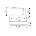 Thin High Air Volume Silent Duct Ventilation Fan ARL-BPT15/20-12-30 Series