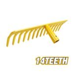 14-Teeth Straight Steel Rake Head Model ARL-RAV14T
