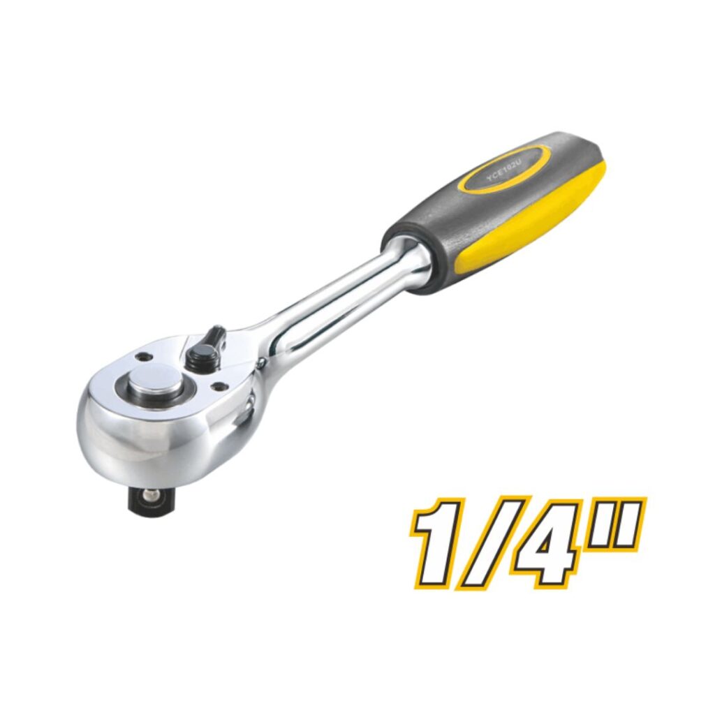 150mm Ratchet Ring Spanner (72T) with TPR+PP Handle Model ARL-YCE104U