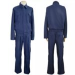190 Grams Polyester Navy Blue Two Pieces Safety Work Wear Adult Cheap Work Suit ARL-OV15