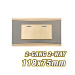 2 Gang 2 Way Wall Switch ARL-CMT102U