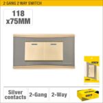 2 Gang 2 Way Wall Switch ARL-CMT102U