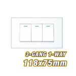 3 Gang 2 Way Wall Switch ARL-INT603U