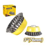 76mmKnotted Wire Cup Brush with M14x2 Thread Model ARL-EBC103