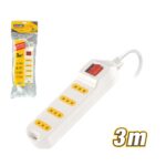 3m White Extension Socket with 4 Outlets ARL-AGM314CL-B
