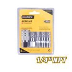 5pcs NPT Air Compressor Part Set (Chrome-Plated Steel) Model ARL-ACO501