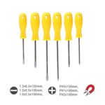 6-Piece Screwdriver Set with Magnetic Tips Model ARL-DEM06U