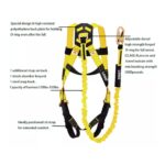 ANSI Full Body Safety Harness with Shock Absorber Lanyard ARL-HN39SET