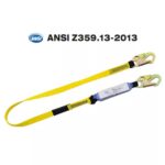 ANSI Z359.13 Verified 2 Snap Hooks Safety Shock Absorber Lanyard ARL-HN45