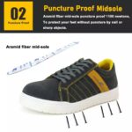 Anti-Slip Fiberglass Toe Sport Safety Shoes for Warehouse Unisex ARL-TM2010
