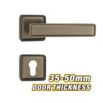 Antique Bronze Matt Double Cylinder Lever Handle Lock Model ARL-CH6871XAB
