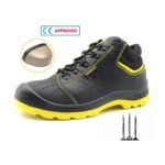 Black Leather Industrial Safety Shoes ARL-TM031
