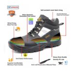 Black Leather Industrial Safety Shoes S3 ARL-TM004