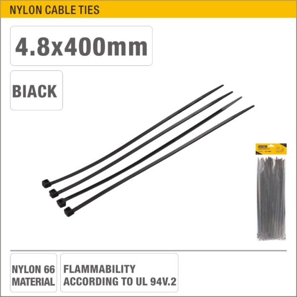 Black Nylon 66 Cable Ties Model ARL-AMR106