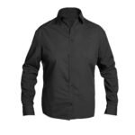 Black Polyester Cotton Long Sleeves Men's Shirt ARL-UM22