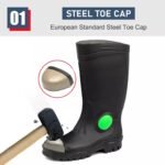 Black Waterproof PVC Safety Boots ARL-GB39