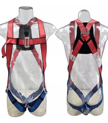 CE EN 361 Polyester Webbing Full Body Harness with Shock Absorber Lanyard ARL-HN01