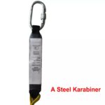 CE EN355 Certified Yellow Polyester Safety Energy Absorber Lanyard ARL-HN28