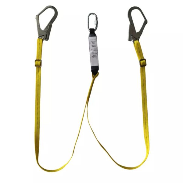 CE EN355 Certified Yellow Polyester Safety Energy Absorber Lanyard ARL-HN28