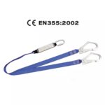 CE EN355 Energy Absorber Lanyard Double Hooks Safety Belt ARL-HN37