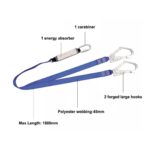 CE EN355 Energy Absorber Lanyard Double Hooks Safety Belt ARL-HN37