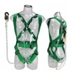CE Polyester Webbing Protection Full Body Safety Harness with Shock Absorbing Lanyard ARL-HSL-5123