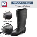CE Verified PVC Safety Rain Boots with Steel Toe ARL-GB06