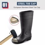 CE Verified PVC Safety Rain Boots with Steel Toe ARL-GB06