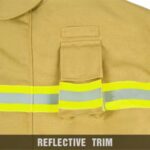 EN Standard Fire Fighting Suit with Flame Retardant & Waterproof Fabric ARL-HSFS-002