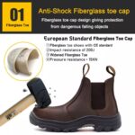 Fiberglass Toe Oil Industry HRO Safety Shoes without Lace ARL-TM143