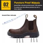 Fiberglass Toe Oil Industry HRO Safety Shoes without Lace ARL-TM143