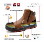 Fiberglass Toe Oil Industry Safety Boots with Zipper ARL-TM106
