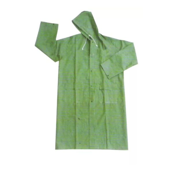 Green Outdoor PVC Long Waterproof Rainwear Raincoat ARL-5113