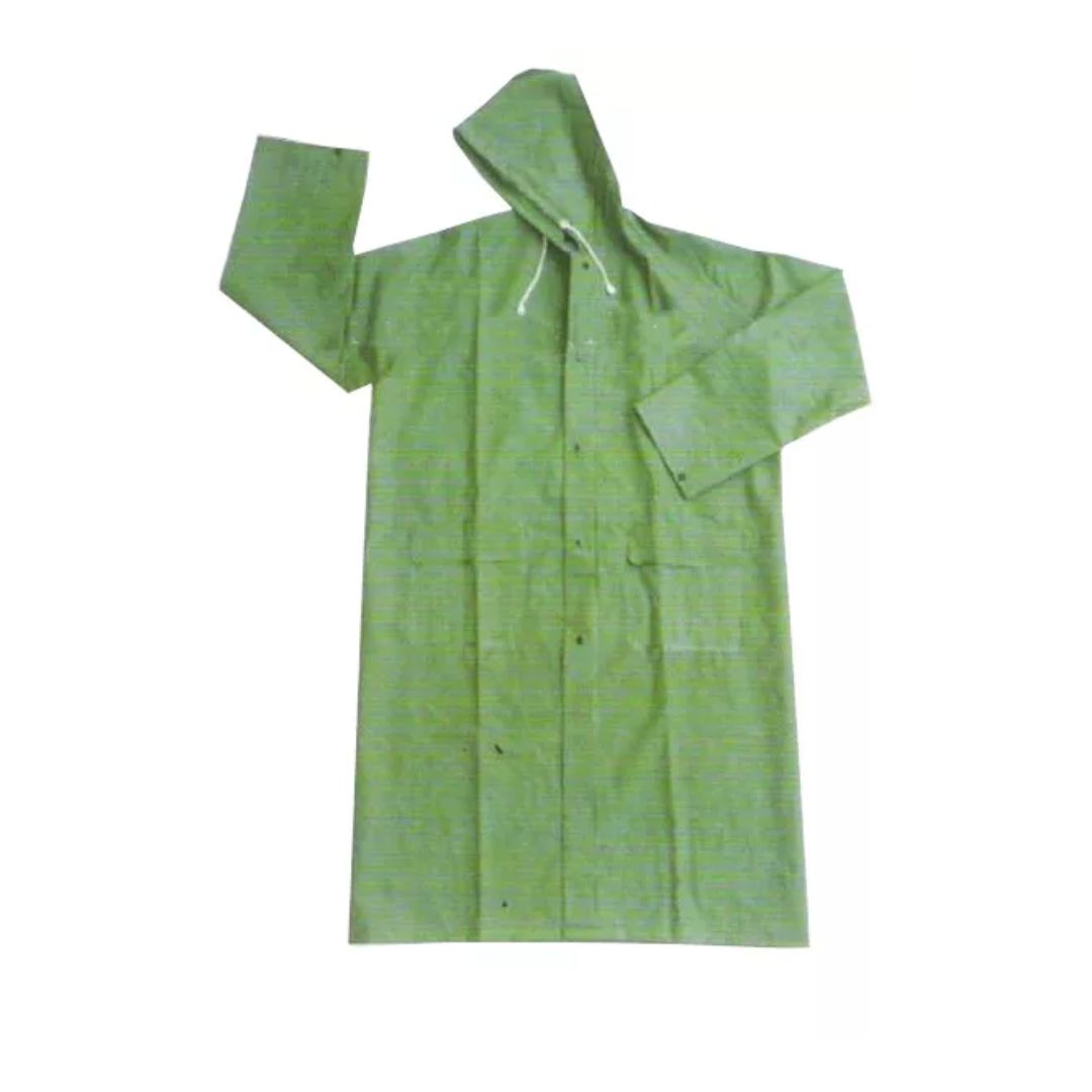 Green Outdoor PVC Long Waterproof Rainwear Raincoat ARL-5113