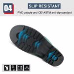 Green PVC Safety Rain Gumboots with Steel Toe ARL-GB38