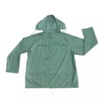 Green Two Pieces Water Proof Rain Wear Polyester PVC Coating Men Rain Suit ARL-5128