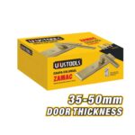 Grey Finish Double Cylinder Lever Handle Lock with Brass Cylinder for Wood and Metal Doors Model ARL-CH536TH