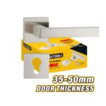 Matte Brushed Nickel Double Cylinder Lever Handle Lock Model ARL-CH67XSN