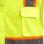 Multiple Pockets High Visibility Reflective Mesh Safety Vest ARL-RV37