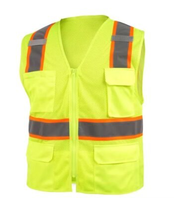 Multiple Pockets High Visibility Reflective Mesh Safety Vest ARL-RV37
