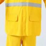 Oil Chemical Resistant PVC Polyester Reflective Raincoat Waterproof ARL-RT04