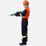 One Piece BICOLOR 270 Grams Cotton Waterproof High Visibility Reflective Safety Coverall Workwear ARL-OV18