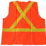 Orange Mesh Netting PVC Reflective Tape Safety Vest Construction ARL-SV02