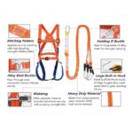 Outdoor Fall Protection Full Body Safety Harness with Shock Absorber Lanyard ARL-HN49